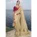 Picture of Resplendent Crepe & Satin Tan Saree