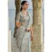 Picture of Charming Crepe & Satin Silver Saree