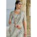 Picture of Charming Crepe & Satin Silver Saree