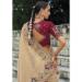 Picture of Taking Crepe & Satin Pale Golden Rod Saree