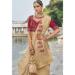 Picture of Classy Crepe & Satin Burly Wood Saree