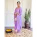 Picture of Comely Chiffon Purple Kurtis & Tunic