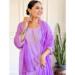 Picture of Comely Chiffon Purple Kurtis & Tunic