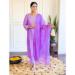 Picture of Comely Chiffon Purple Kurtis & Tunic