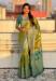 Picture of Good Looking Silk Lime Green Saree