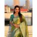 Picture of Good Looking Silk Lime Green Saree