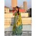 Picture of Good Looking Silk Lime Green Saree