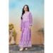 Picture of Fascinating Rayon Plum Kurtis & Tunic