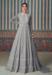 Picture of Nice Georgette Dark Grey Anarkali Salwar Kameez