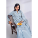 Picture of Cotton Light Steel Blue Straight Cut Salwar Kameez