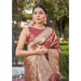 Picture of Bewitching Silk Maroon Saree