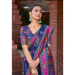 Picture of Exquisite Cotton & Silk Dark Slate Blue Saree