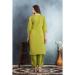 Picture of Resplendent Rayon & Silk Yellow Green Kurtis And Tunic