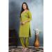 Picture of Resplendent Rayon & Silk Yellow Green Kurtis And Tunic