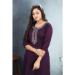 Picture of Good Looking Rayon & Silk Purple Kurtis And Tunic