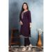 Picture of Good Looking Rayon & Silk Purple Kurtis And Tunic