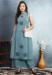 Picture of Rayon & Silk Light Slate Grey Kurtis And Tunic