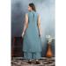 Picture of Rayon & Silk Light Slate Grey Kurtis And Tunic