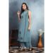 Picture of Rayon & Silk Light Slate Grey Kurtis And Tunic