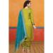 Picture of Resplendent Rayon & Silk Yellow Green Kurtis And Tunic