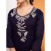 Picture of Rayon & Silk Midnight Blue Kurtis And Tunic