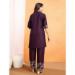 Picture of Sightly Rayon & Silk Dark Magenta Kurtis And Tunic