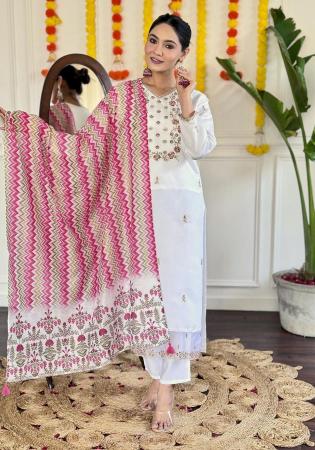 Picture of Gorgeous Chiffon White Kurtas