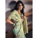 Picture of Nice Satin Dark Sea Green Saree