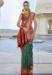 Picture of Stunning Silk Dark Green Saree