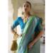 Picture of Marvelous Silk Forest Green Saree