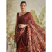 Picture of Ravishing Satin & Silk Brown Saree