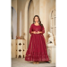 Picture of Wonderful Georgette Maroon Anarkali Salwar Kameez