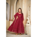 Picture of Wonderful Georgette Maroon Anarkali Salwar Kameez