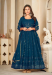 Picture of Fascinating Georgette Navy Blue Anarkali Salwar Kameez