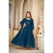 Picture of Fascinating Georgette Navy Blue Anarkali Salwar Kameez