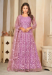 Picture of Taking Net Plum Anarkali Salwar Kameez