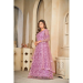 Picture of Taking Net Plum Anarkali Salwar Kameez