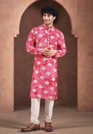 Picture of Taking Chiffon & Silk Indian Red Kurtas