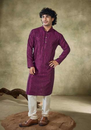 Picture of Charming Chiffon Brown Kurtas