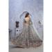 Picture of Silk & Organza Dark Slate Grey Lehenga Choli