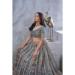 Picture of Silk & Organza Dark Slate Grey Lehenga Choli