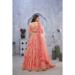 Picture of Silk & Organza Pale Violet Red Lehenga Choli