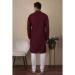 Picture of Gorgeous Cotton & Silk Maroon Kurtas