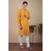 Picture of Gorgeous Cotton & Silk Golden Rod Kurtas