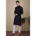 Picture of Amazing Cotton & Silk Navy Blue Kurtas