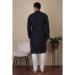 Picture of Amazing Cotton & Silk Navy Blue Kurtas