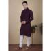 Picture of Magnificent Cotton & Silk Dark Olive Green Kurtas