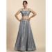 Picture of Ravishing Georgette Slate Grey Lehenga Choli