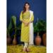 Picture of Radiant Rayon Yellow Green Readymade Salwar Kameez