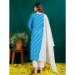 Picture of Appealing Rayon Dodger Blue Readymade Salwar Kameez